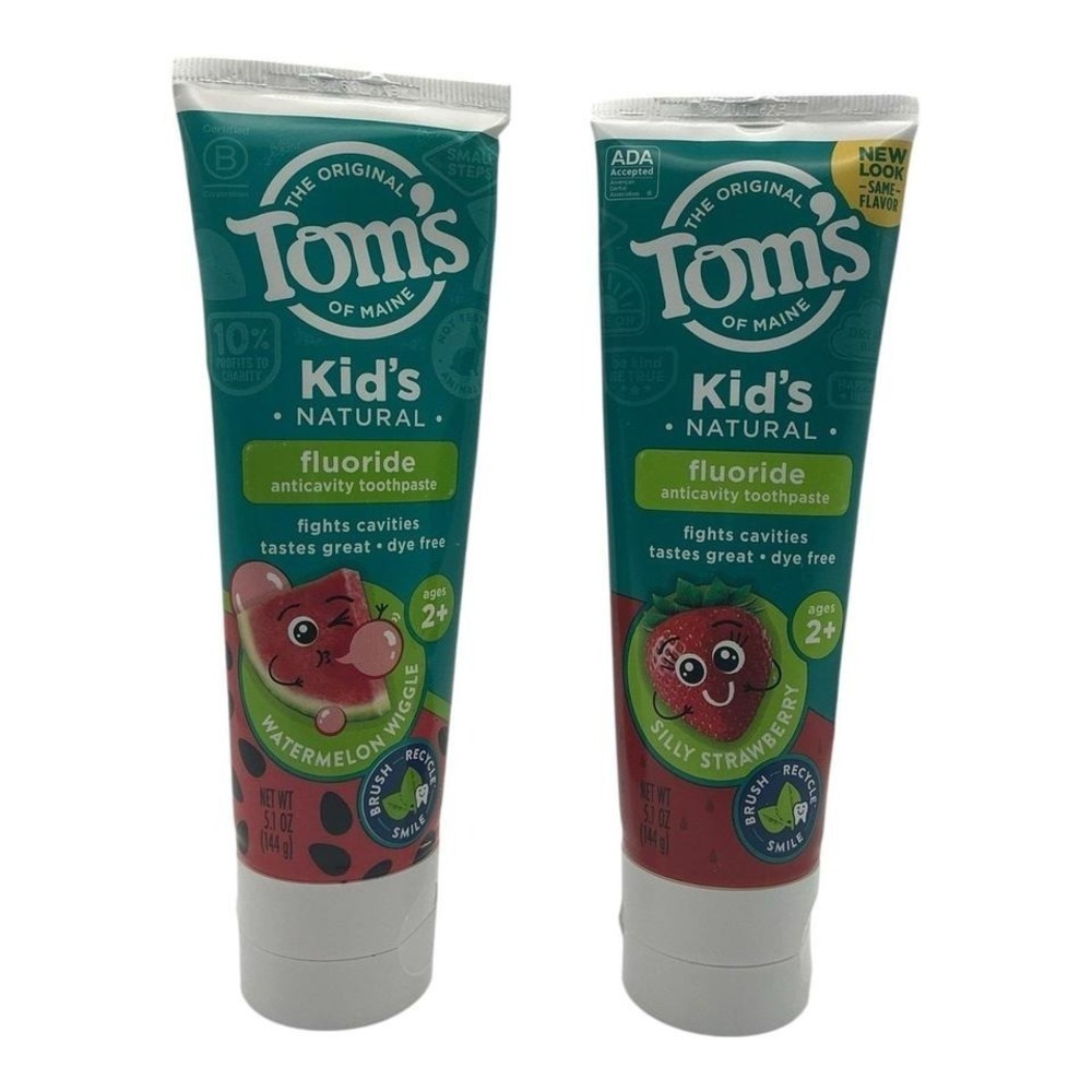 Tom's of Maine Kids Fluoride‎ Toothpaste 5oz 2pk - Watermelon & Strawberry